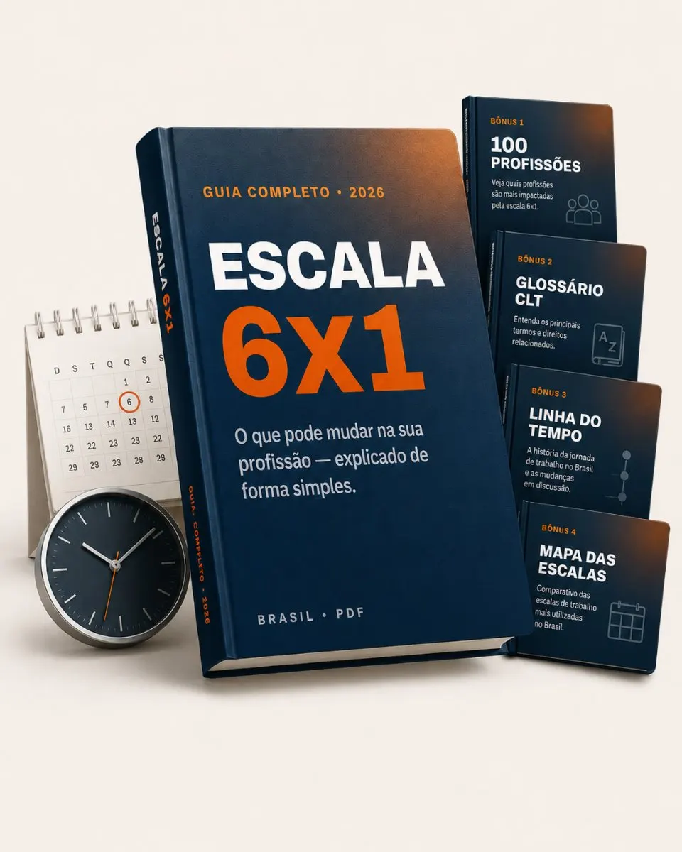 Guia Escala 6x1 Brasil + 4 bônus em PDF